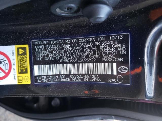Photo 10 from auction – 2014 LEXUS ES 350 with VIN JTHBK1GG1E2095822