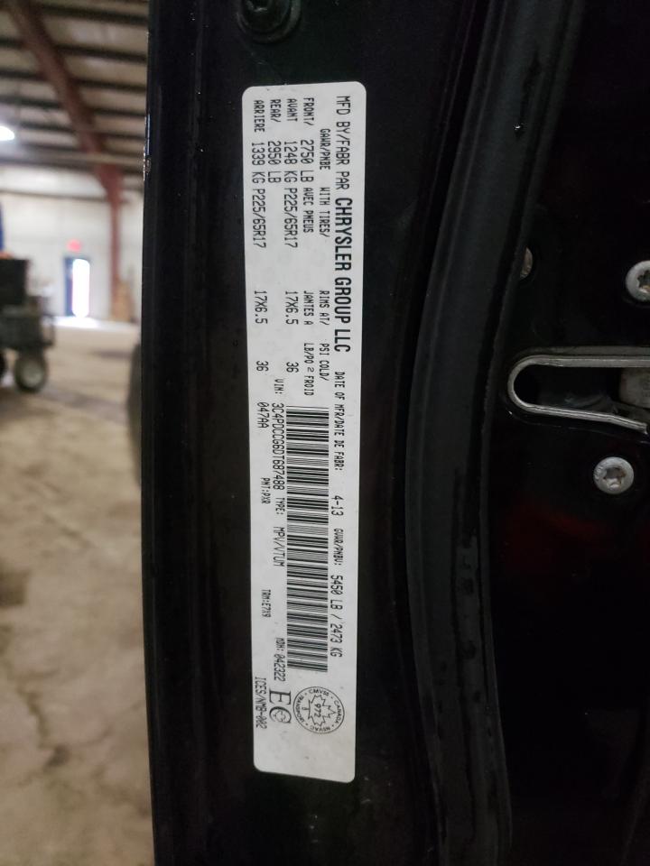 Photo 10 from auction – 2013 DODGE JOURNEY SX with VIN 3C4PDCCG6DT687488