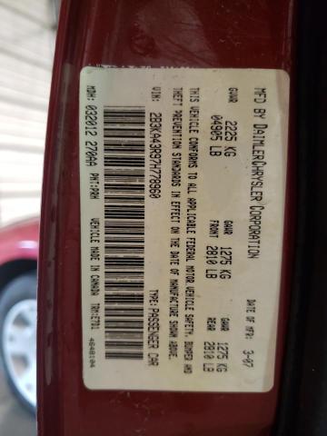 Photo 10 from auction – 2007 DODGE CHARGER SE with VIN 2B3KA43R97H778960