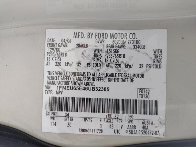 Photo 10 from auction – 2006 FORD EXPLORER L with VIN 1FMEU65E46UB32385