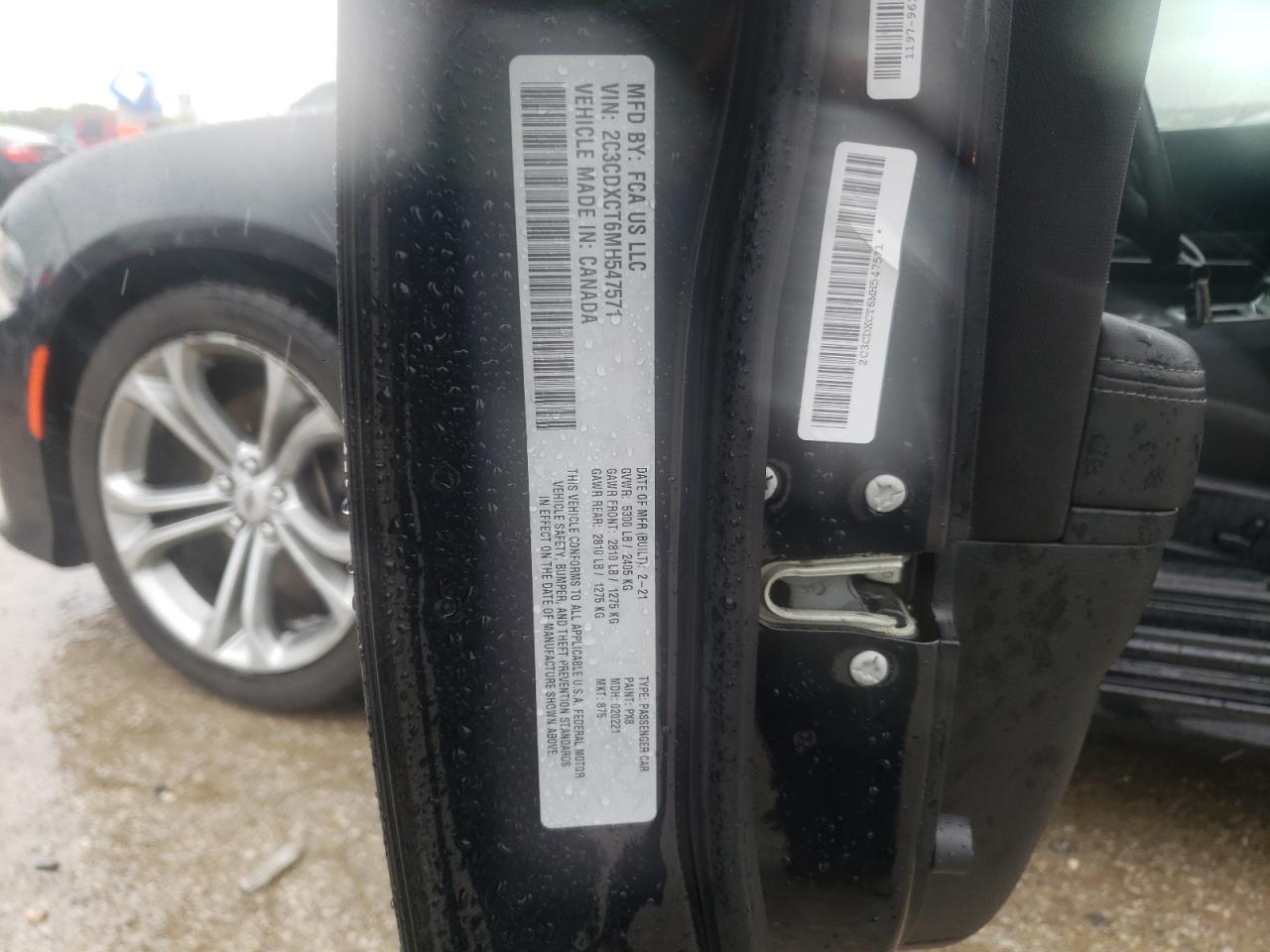 Photo 10 from auction – 2021 DODGE CHARGER R/ with VIN 2C3CDXCT6MH547571
