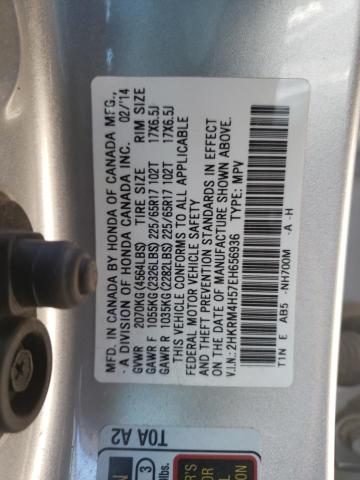 Photo 10 from auction – 2014 HONDA CR-V EX with VIN 2HKRM4H57EH656936