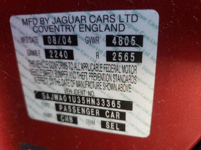 Photo 10 from auction – 2005 JAGUAR S-TYPE 4.2 with VIN SAJWA01U35HN33365