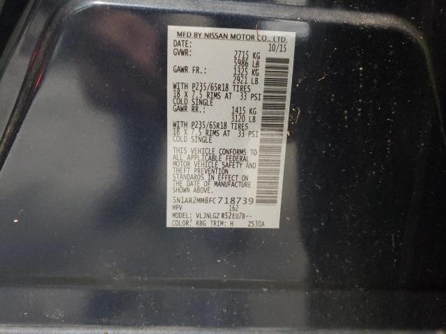 Photo 10 from auction – 2015 NISSAN PATHFINDER with VIN 5N1AR2MM8FC718739