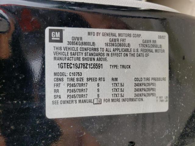 Photo 10 from auction – 2008 GMC SIERRA C15 with VIN 1GTEC19J78Z156591