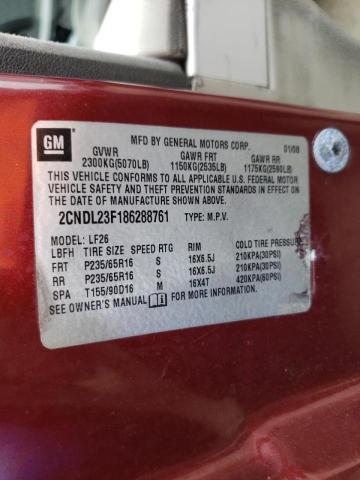 Photo 10 from auction – 2008 CHEVROLET EQUINOX LS with VIN 2CNDL23F186288761
