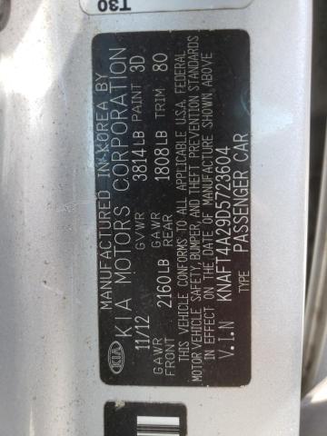 Photo 10 from auction – 2013 KIA FORTE LX with VIN KNAFT4A29D5723604