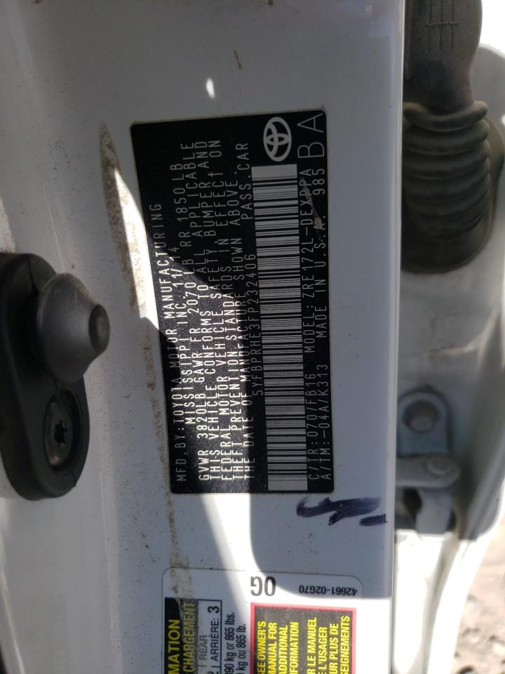 Photo 10 from auction – 2015 TOYOTA COROLLA EC with VIN 5YFBPRHE3FP232406