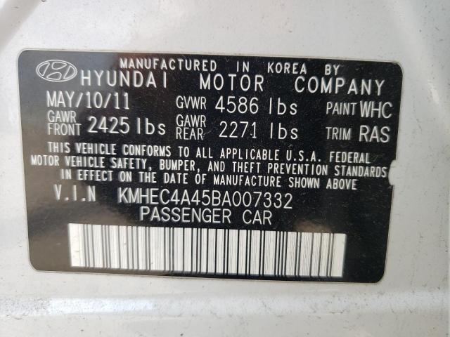 Photo 10 from auction – 2011 HYUNDAI SONATA HYB with VIN KMHEC4A45BA007332