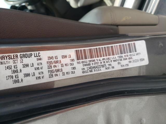 Photo 10 from auction – 2013 DODGE DURANGO SX with VIN 1C4RDHAG4DC579875