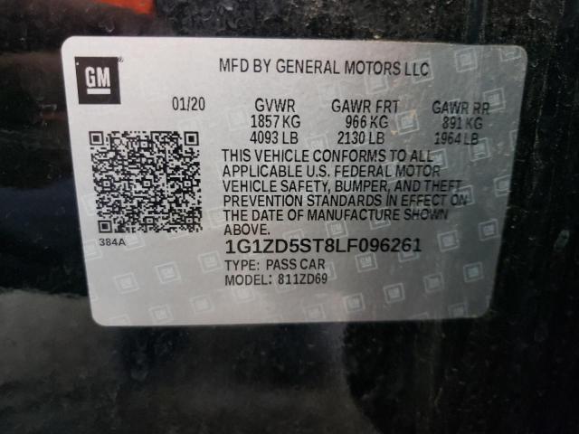 Photo 10 from auction – 2020 CHEVROLET MALIBU LT with VIN 1G1ZD5ST8LF096261