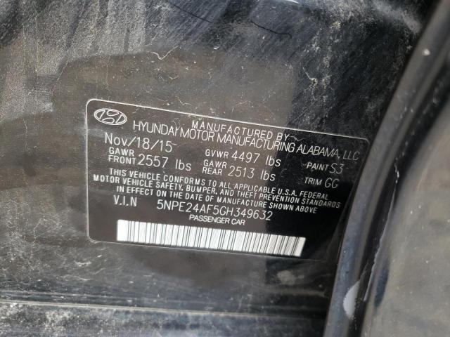 Photo 10 from auction – 2016 HYUNDAI SONATA SE with VIN 5NPE24AF5GH349632