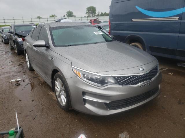 KIA OPTIMA EX 2018 with VIN 5XXGU4L36JG190421 - Photo from auction