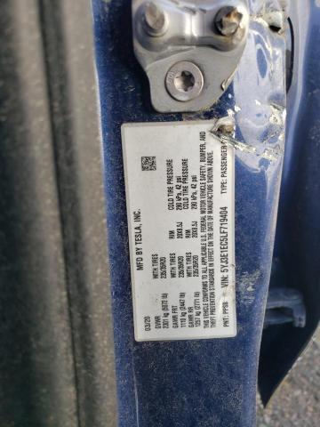 Photo 10 from auction – 2020 TESLA MODEL 3 with VIN 5YJ3E1EC5LF719404