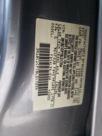 Photo 10 from auction – 2011 NISSAN VERSA S with VIN 3N1BC1CP7BL517254
