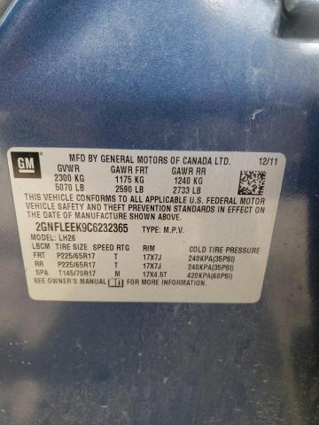 Photo 10 from auction – 2012 CHEVROLET EQUINOX LT with VIN 2GNFLEEK9C6232365