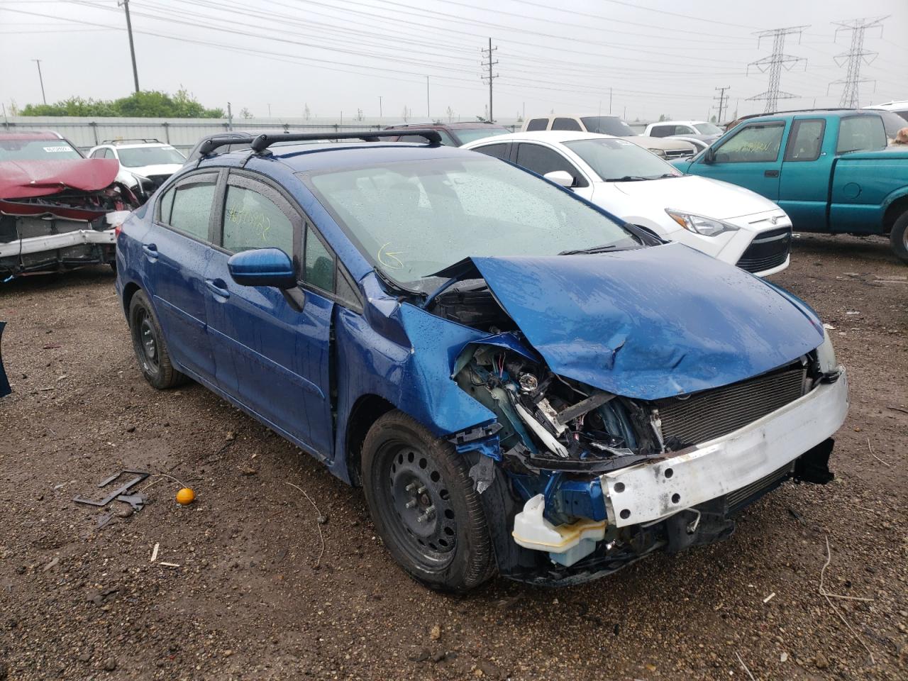 HONDA CIVIC LX 2014 with VIN 19XFB2F52EE047127 - Photo from auction
