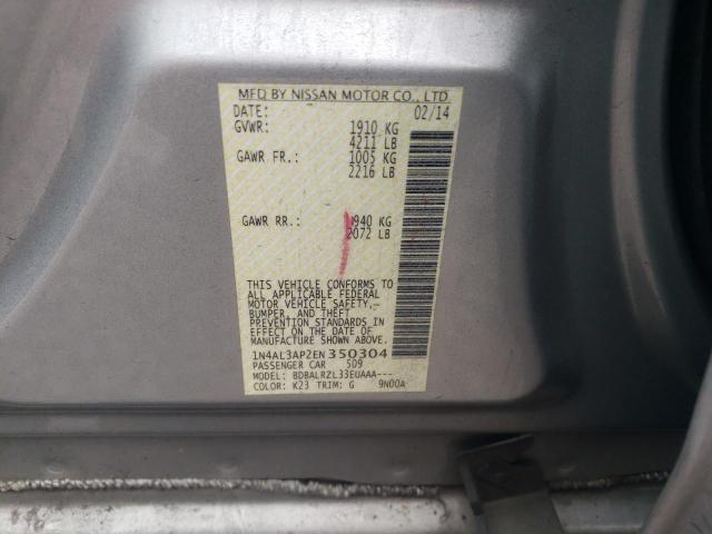 Photo 10 from auction – 2014 NISSAN ALTIMA 2.5 with VIN 1N4AL3AP2EN350304