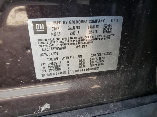 Photo 10 from auction – 2014 BUICK ENCORE CON with VIN KL4CJFSB1EB598875