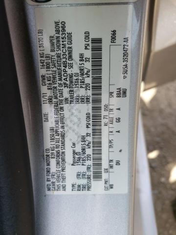 Photo 10 from auction – 2012 FORD FIESTA SE with VIN 3FADP4BJ3CM153960