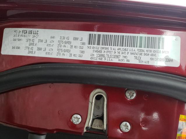 Photo 10 from auction – 2018 RAM 1500 SLT with VIN 1C6RR6LT9JS132967