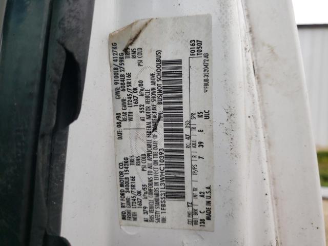 Photo 10 from auction – 1998 FORD ECONOLINE with VIN 1FBSS31L3WHC10393