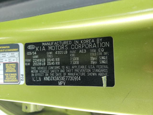 Photo 10 from auction – 2014 KIA SOUL ! with VIN KNDJX3A5XE7730914