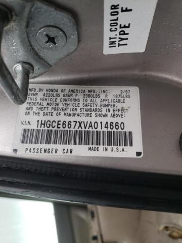 Photo 10 from auction – 1997 HONDA ACCORD with VIN 1HGCE667XVA014660