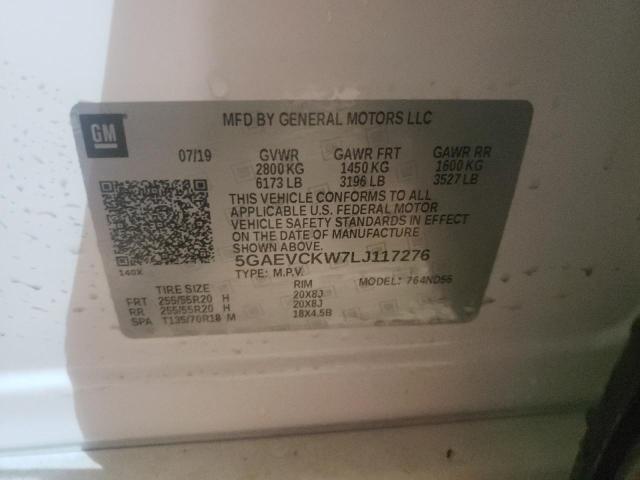 Photo 10 from auction – 2020 BUICK ENCLAVE AV with VIN 5GAEVCKW7LJ117276
