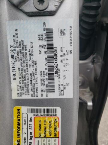 Photo 10 from auction – 2019 LINCOLN MKZ with VIN 3LN6L5A9XKR605041