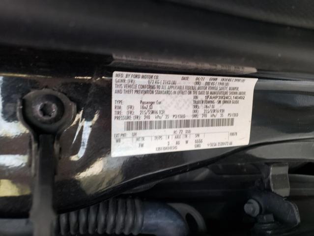 Photo 10 from auction – 2012 FORD FOCUS SEL with VIN 1FAHP3M24CL140492