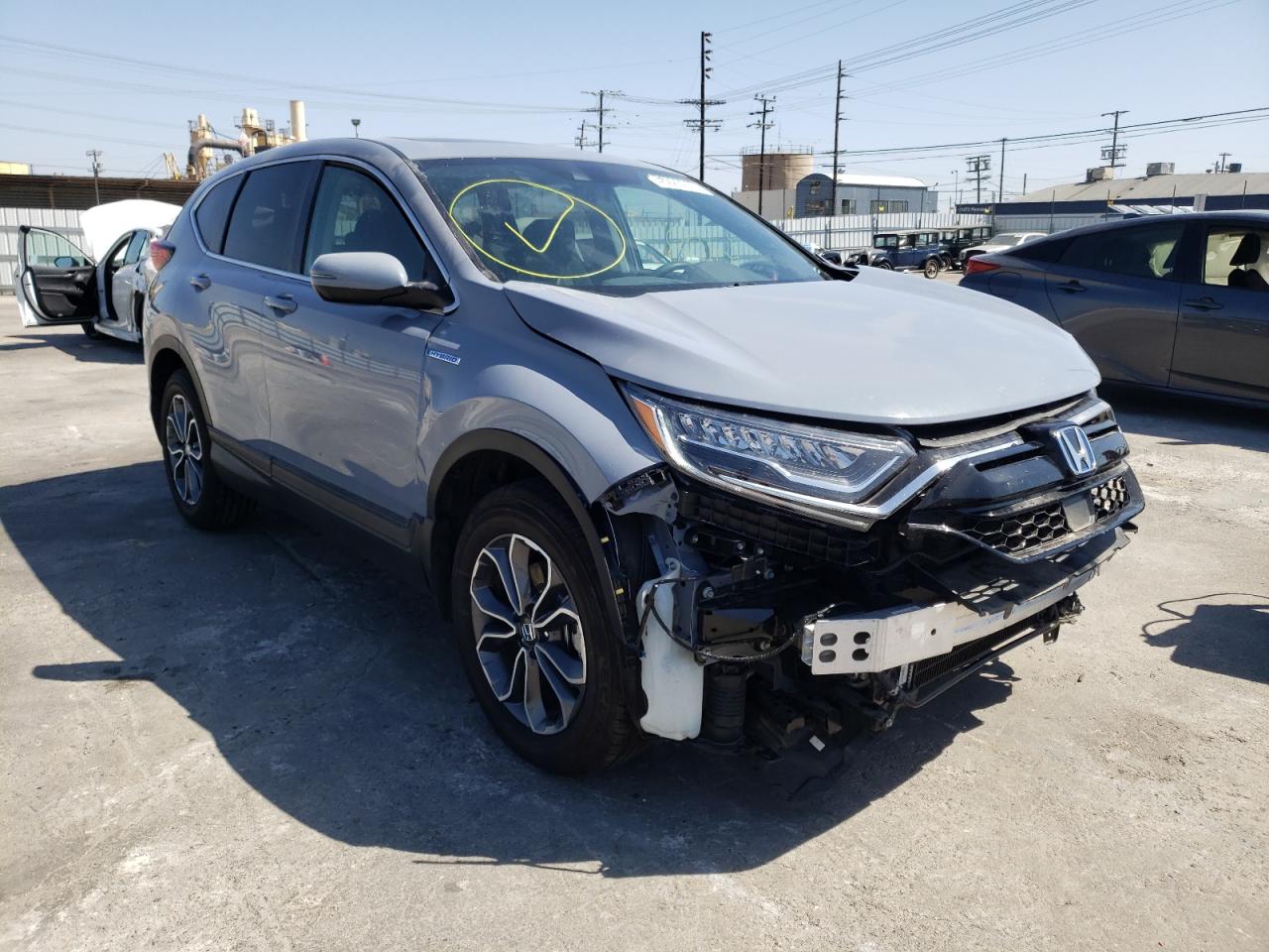HONDA CR-V EX 2022 with VIN 5J6RT6H57NL006203 - Photo from auction