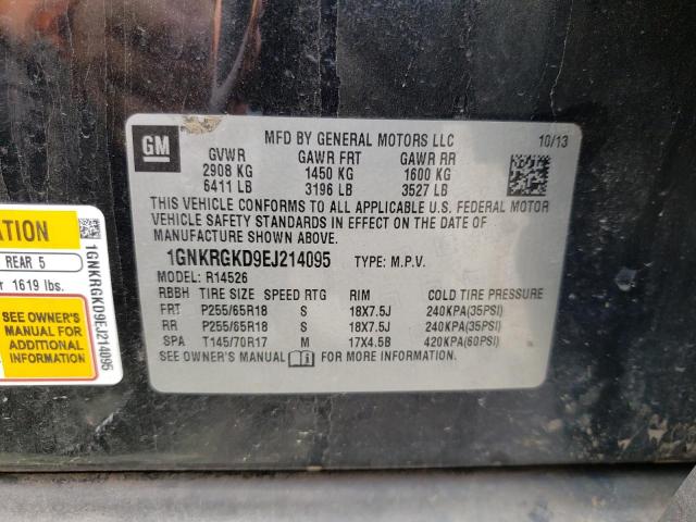 Photo 10 from auction – 2014 CHEVROLET TRAVERSE L with VIN 1GNKRGKD9EJ214095