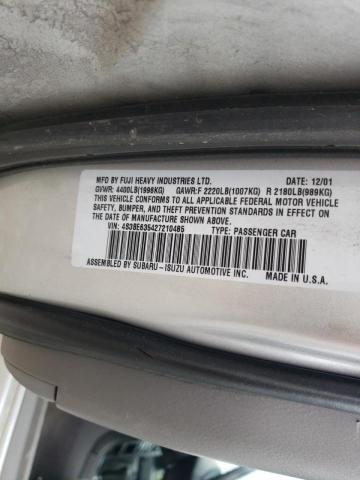 صورة رقم 10 من المزاد - 2002 SUBARU LEGACY L مع VIN 4S3BE635427210485