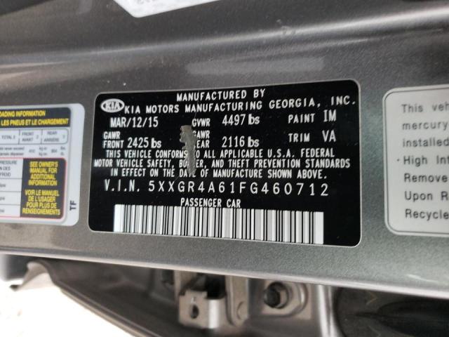 Photo 10 from auction – 2015 KIA OPTIMA SX with VIN 5XXGR4A61FG460712
