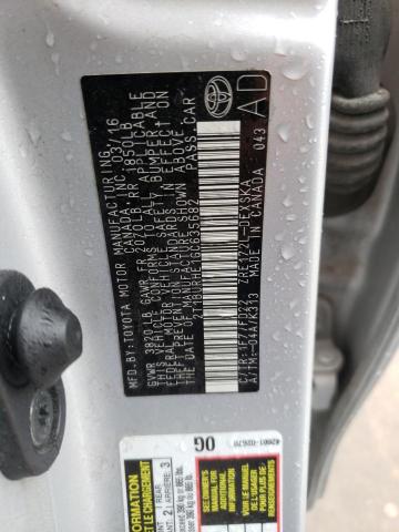 Photo 10 from auction – 2016 TOYOTA COROLLA L with VIN 2T1BURHE1GC635682