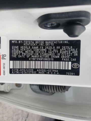 Photo 10 from auction – 2015 TOYOTA CAMRY LE with VIN 4T1BF1FK8FU982010