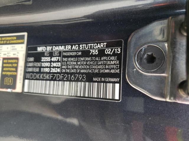 Photo 10 from auction – 2013 MERCEDES-BENZ E 350 with VIN WDDKK5KF7DF216793