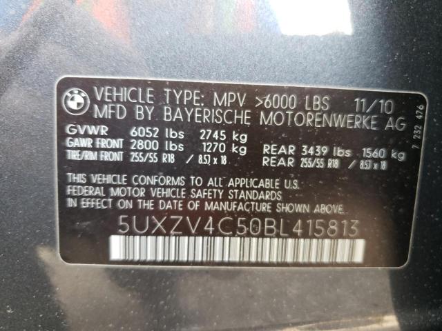 Photo 10 from auction – 2011 BMW X5 XDRIVE3 with VIN 5UXZV4C50BL415813