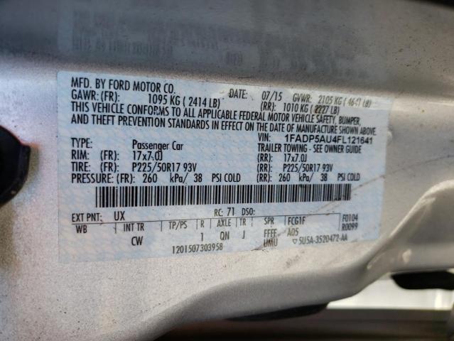 Photo 10 from auction – 2015 FORD C-MAX SE with VIN 1FADP5AU4FL121641