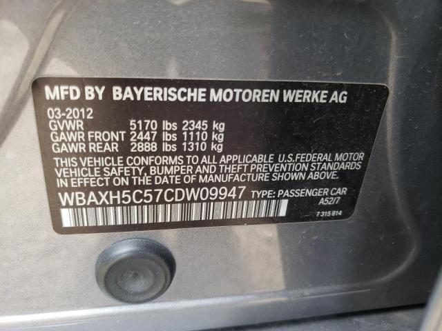 Photo 10 from auction – 2012 BMW 528 XI with VIN WBAXH5C57CDW09947