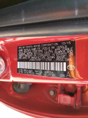 Photo 10 from auction – 2015 TOYOTA PRIUS C with VIN JTDKDTB38F1113784
