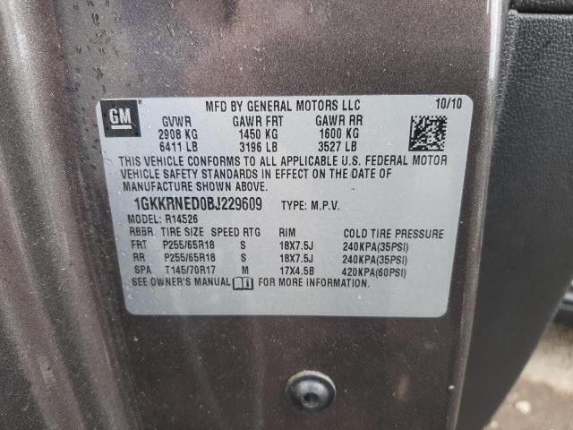 Photo 10 from auction – 2011 GMC ACADIA SLE with VIN 1GKKRNED0BJ229609