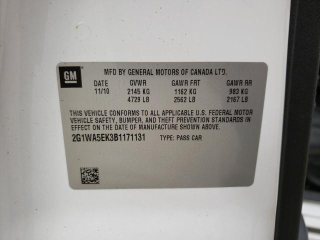 Photo 10 from auction – 2011 CHEVROLET IMPALA LS with VIN 2G1WA5EK3B1171131