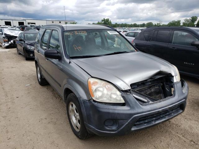 HONDA CR-V LX 2006 with VIN JHLRD78596C023128 - Photo from auction