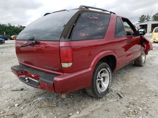Photo 4 from auction – 2000 CHEVROLET BLAZER with VIN 1GNCS18W6YK275496
