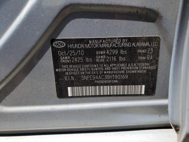 Photo 10 from auction – 2011 HYUNDAI SONATA GLS with VIN 5NPEB4AC3BH190169