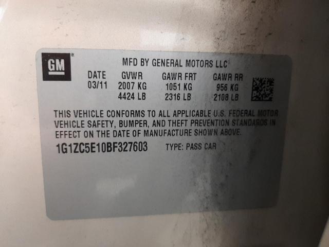 Photo 10 from auction – 2011 CHEVROLET MALIBU 1LT with VIN 1G1ZC5E10BF327603