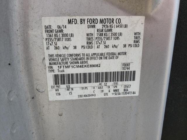 Photo 10 from auction – 2014 FORD F150 with VIN 1FTMF1CM4EKE89082