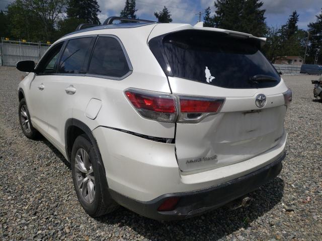 Photo 3 from auction – 2015 TOYOTA HIGHLANDER with VIN 5TDJKRFHXFS215908